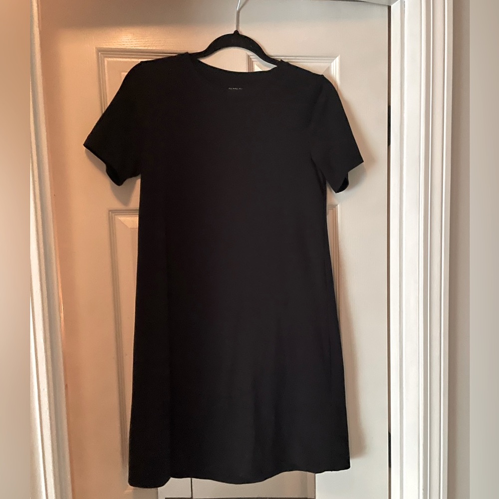 Eileen Fisher black t-shirt dress